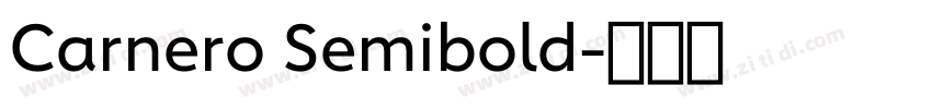 Carnero Semibold字体转换